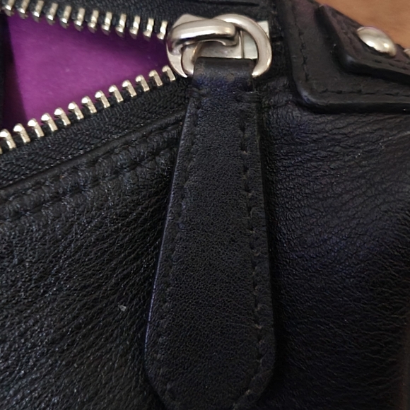 Coach Ashley Leather Black 2 way Bag Satchel nwot - Picture 5 of 13